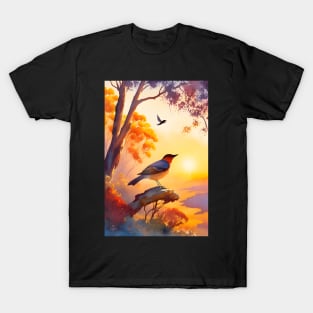 Sunlit Bird, Australian Landscape Inspired T-Shirt